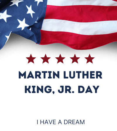 Closed for Martin Luther King Day