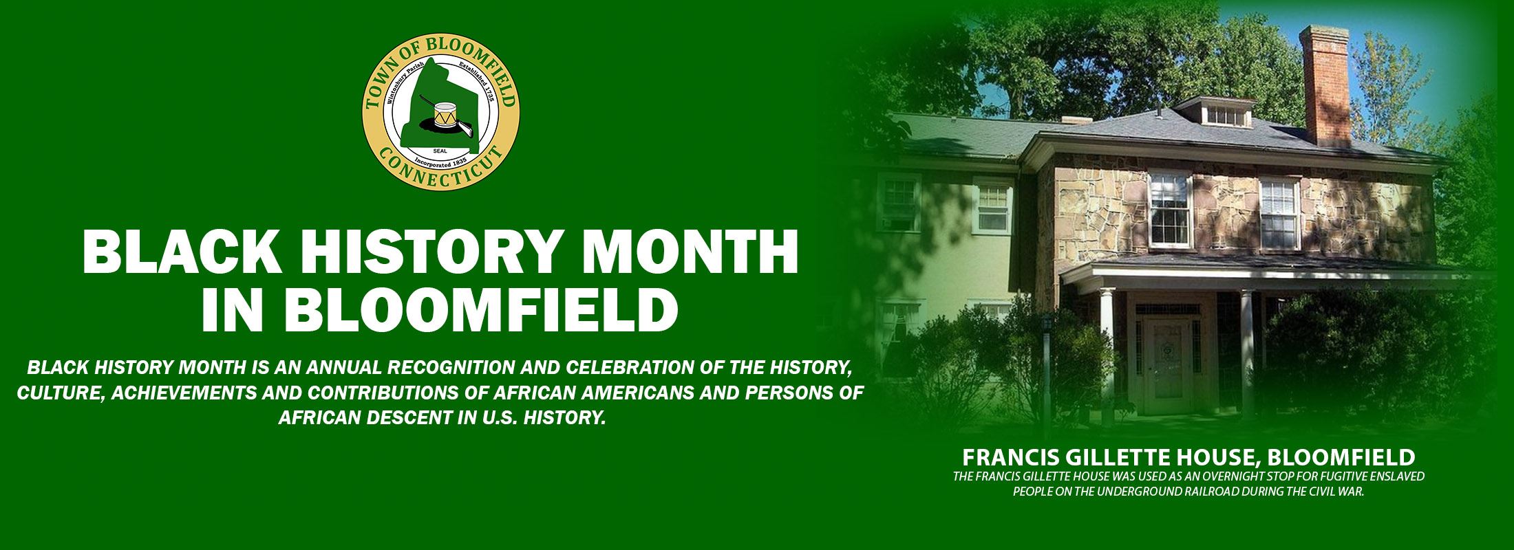 Black History Month in Bloomfield