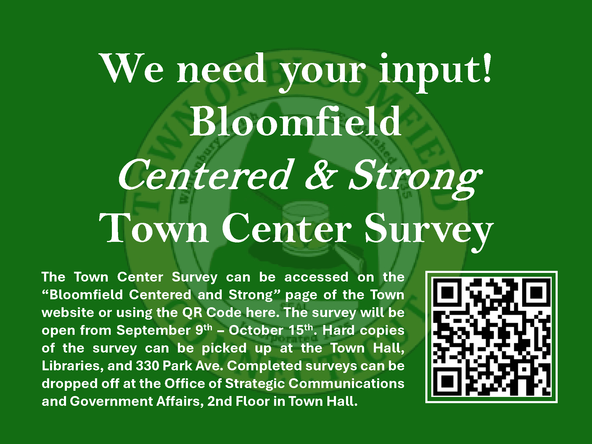 Community Survey Announcement